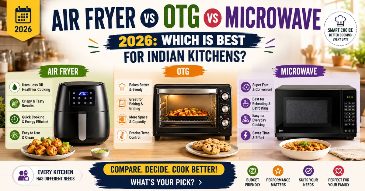 Air Fryer vs OTG vs Microwave 2026: Which is Best for Indian Kitchens?