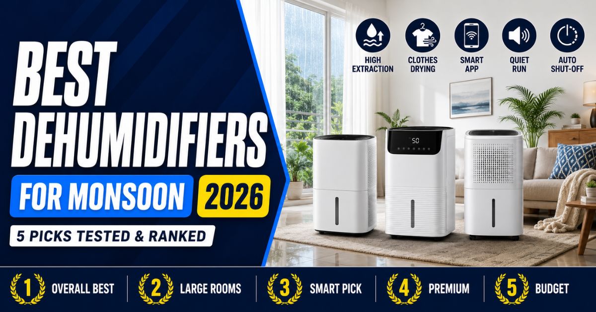 Best Dehumidifiers in India for Monsoon 2026: Top Picks to Beat Damp & Musty Homes